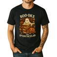 Books Are Spooktacular Ghost Book Reading Halloween Teachers Men's Casual T-Shirt Black
