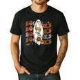 Booooks Ghost Halloween Groovy Vintage Teacher Book Reading Men's Casual T-Shirt Black Booooks Ghost Halloween Groovy Vintage Teacher Book Reading Men's Casual T-Shirt Black