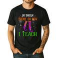 My Broom Broke So Now I Teach Teacher Witch Halloween Men's Casual T-Shirt Black My Broom Broke So Now I Teach Teacher Witch Halloween Men's Casual T-Shirt Black
