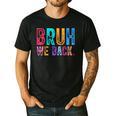 Bruh We Back Teachers Retro Back To School Boys Girls Kids Men's Casual T-Shirt Black Bruh We Back Teachers Retro Back To School Boys Girls Kids Men's Casual T-Shirt Black