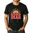 Buenos Dias Spanish Teacher Appreciation Back To School Men's Casual T-Shirt Black