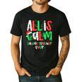 All Calm Said No Teacher Teacher Christmas Lights Men's Casual T-Shirt Black