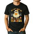 You Can't Scare Me I'm A Math Teacher Halloween Ghost Men's Casual T-Shirt Black