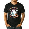 You Can't Scare Me I'm A Teacher Ghost Happy Halloween Men's Casual T-Shirt Black