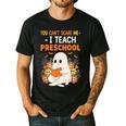 You Cant Scare Me I Teach Preschool Halloween Teacher Men's Casual T-Shirt Black