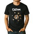Catom Science Teacher Chemistry Lover Physics School Cat Men's Casual T-Shirt Black
