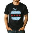 Chicago Flag Teacher School Cute Men's Casual T-Shirt Black
