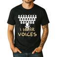 Choir Teacher Shirt I Hear Voices Chorister Tee Men's Casual T-Shirt Black