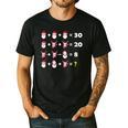 Christmas Math Quiz Teacher Equation Math Teacher Men's Casual T-Shirt Black