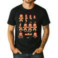 Christmas Math Teacher Equation Gingerbread With Santa Hat Men Women Men's Casual T-Shirt Black
