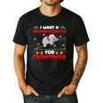 Christmas Math Teacher Hippopotenuse Math Lovers Xmas Men's Casual T-Shirt Black