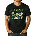 My Class Is Full Of Lucky Charms St Patricks Day Teacher Men's Casual T-Shirt Black