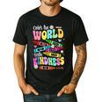 Color The World With Kindness Teacher Back To School Men's Casual T-Shirt Black Color The World With Kindness Teacher Back To School Men's Casual T-Shirt Black