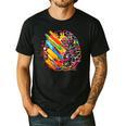 Colorful Brain Art Teacher Artist Painter Student Men's Casual T-Shirt Black Colorful Brain Art Teacher Artist Painter Student Men's Casual T-Shirt Black