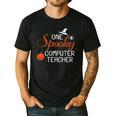 Computer Teacher Halloween Spooky Men Women Kids Men's Casual T-Shirt Black