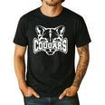 Cougars Teacher Student School Sports Fan Team Spirit Men's Casual T-Shirt Black