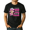Created By God Called To Teacher Jesus Christian Teacher Men's Casual T-Shirt Black Created By God Called To Teacher Jesus Christian Teacher Men's Casual T-Shirt Black