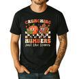 Crunching Numbers Just Like Leaves Pumpkin Fall Teacher Men's Casual T-Shirt Black