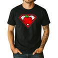 Cute Distressed Super Teacher Superhero Apple Shirt Men's Casual T-Shirt Black Cute Distressed Super Teacher Superhero Apple Shirt Men's Casual T-Shirt Black