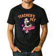 Cute Elementary School Student Dog Teacher's Pet Men's Casual T-Shirt Black Cute Elementary School Student Dog Teacher's Pet Men's Casual T-Shirt Black