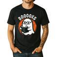 Cute Ghost Book Reading Books Lover Retro Halloween Teacher Men's Casual T-Shirt Black Cute Ghost Book Reading Books Lover Retro Halloween Teacher Men's Casual T-Shirt Black