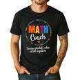 Cute Math Coach Teacher Mathematical Nerd School Men's Casual T-Shirt Black Cute Math Coach Teacher Mathematical Nerd School Men's Casual T-Shirt Black