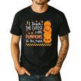 Cute Teacher Halloween For Women Men Teacher Pumpkin Men's Casual T-Shirt Black