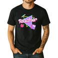 Cute Teacher Shirt 80's 90's Style Retro Old School Teacher For Men Women Men's Casual T-Shirt Black