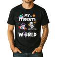Cute Teacher My Students Are Out-Of This World Space Men's Casual T-Shirt Black Cute Teacher My Students Are Out-Of This World Space Men's Casual T-Shirt Black