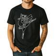 Dancing Turkey Happy Thanksgiving Day Ballet Dance Teacher Men's Casual T-Shirt Black