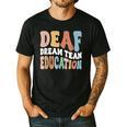 Deaf Dream Team Education Deaf Education Teacher Men's Casual T-Shirt Black Deaf Dream Team Education Deaf Education Teacher Men's Casual T-Shirt Black