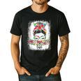 Early Head Start Life Messy Bun Back To School Teacher Women Men's Casual T-Shirt Black