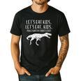 Lets Eat Kids Punctuation Saves Lives Dino Teacher Men Men's Casual T-Shirt Black
