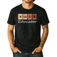 Educator Science Teacher Melanin Educator Science Men's Casual T-Shirt Black Educator Science Teacher Melanin Educator Science Men's Casual T-Shirt Black