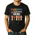 Everyone Is Welcome Here Shirt Teacher Men's Casual T-Shirt Black Everyone Is Welcome Here Shirt Teacher Men's Casual T-Shirt Black