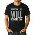 Everything I Say WILL Be On The Exam Teacher For Men Women Men's Casual T-Shirt Black