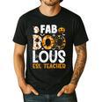 Faboolous ESL ESOL Teacher Spooky Teacher Halloween Costume For Men Women Men's Casual T-Shirt Black