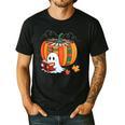 Fall Book Pumpkin Books Ghost Reading Halloween Teacher Men's Casual T-Shirt Black Fall Book Pumpkin Books Ghost Reading Halloween Teacher Men's Casual T-Shirt Black