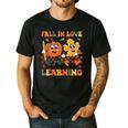 Fall In Love With Learning Thanksgiving Teacher Student Men's Casual T-Shirt Black Fall In Love With Learning Thanksgiving Teacher Student Men's Casual T-Shirt Black