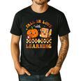 Fall In Love With Reading Book Autumn Pumpkins And Teachers Men's Casual T-Shirt Black Fall In Love With Reading Book Autumn Pumpkins And Teachers Men's Casual T-Shirt Black
