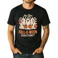 Are You Fall O Ween Directions Teacher Halloween Boo Ghost Men's Casual T-Shirt Black Are You Fall O Ween Directions Teacher Halloween Boo Ghost Men's Casual T-Shirt Black