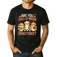 Are You Fall O Ween Directions Teacher Halloween Dog Ghost Men's Casual T-Shirt Black Are You Fall O Ween Directions Teacher Halloween Dog Ghost Men's Casual T-Shirt Black