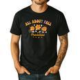 All About Fall Prevention Therapy SPED Teacher Thanksgiving Men's Casual T-Shirt Black
