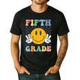 Fifth Grade Team Teachers Boys Girls Retro Smile 5th Grade Men's Casual T-Shirt Black