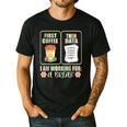 First Coffee Then Data SPED Teacher Taking a Break Men's Casual T-Shirt Black First Coffee Then Data SPED Teacher Taking a Break Men's Casual T-Shirt Black