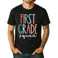 First Grade Squad 1st Grade Teacher Crew Back To School Team Men's Casual T-Shirt Black