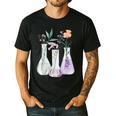 Flowers Test Tube Chemistry Student Science Teacher Women Men's Casual T-Shirt Black Flowers Test Tube Chemistry Student Science Teacher Women Men's Casual T-Shirt Black