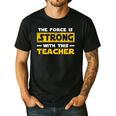 The Force Strong With This Teacher Men Women Kids Men's Casual T-Shirt Black The Force Strong With This Teacher Men Women Kids Men's Casual T-Shirt Black