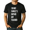 Funny Art Teacher Men's Casual T-Shirt Black