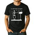 Funny Skeleton Music Teacher I'Ll Wait Until It's Quiet Men's Casual T-Shirt Black Funny Skeleton Music Teacher I'Ll Wait Until It's Quiet Men's Casual T-Shirt Black